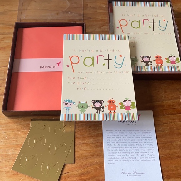 20 Papyrus Birthday Invites - Picture 2 of 9